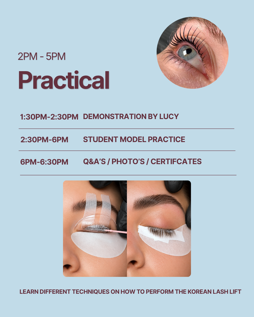 1 Day In-Person | Korean Lash Lifting Training Course