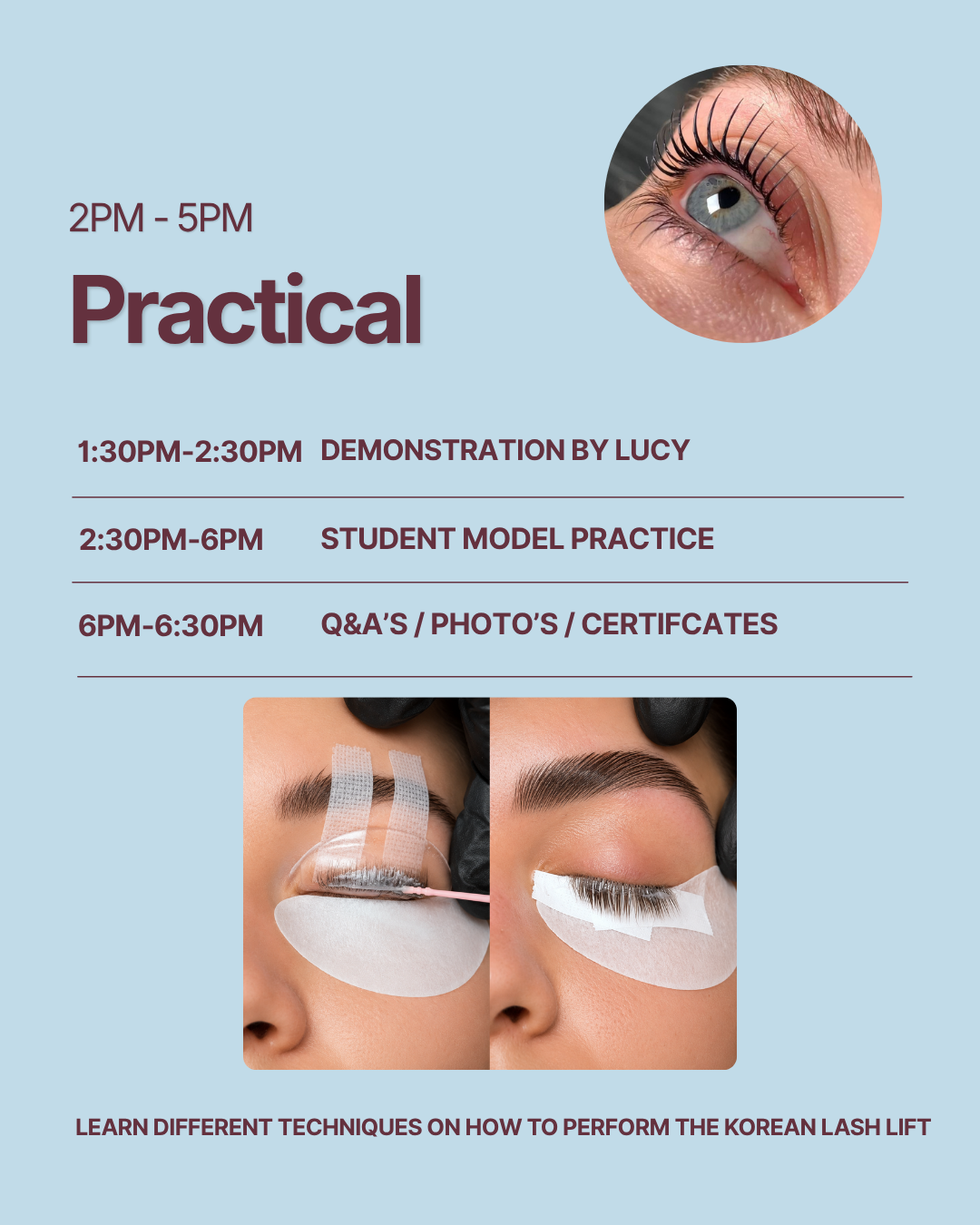 1 Day In-Person | Korean Lash Lifting Training Course