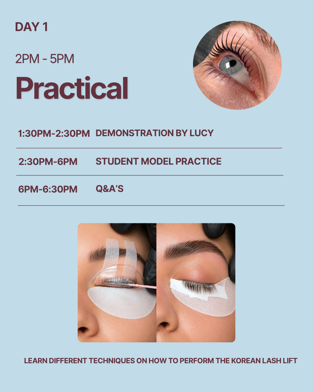 2 Day In-Person | Korean Lash Lifting Training Course
