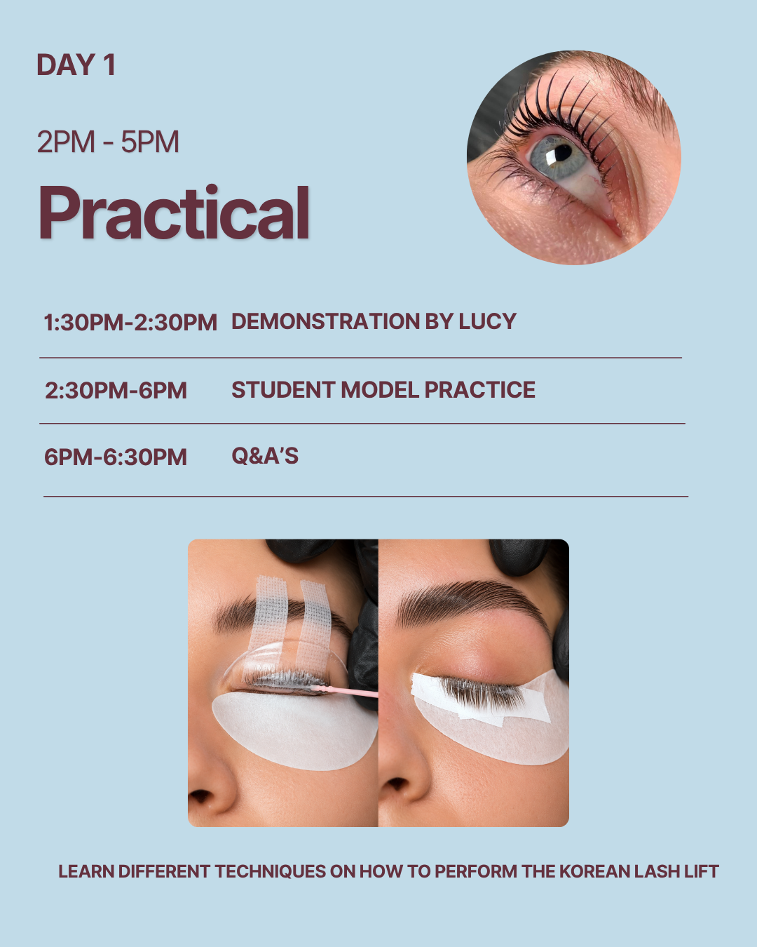 2 Day In-Person | Korean Lash Lifting Training Course